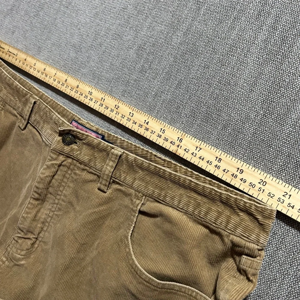 Vineyard Vines Corduroy Pants Mens 42x32 (Fits 42x28) Tan Straight Leg Cotton